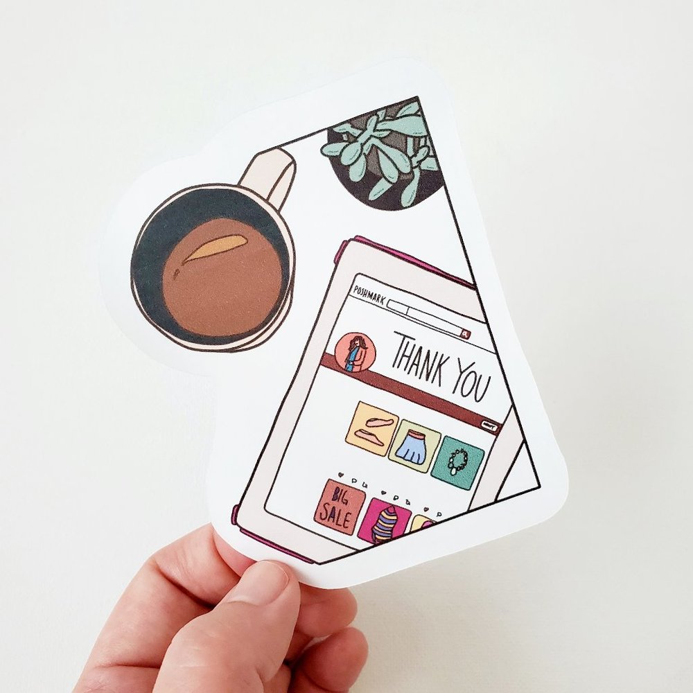 LB019 Poshmark Thank You Sticker [Price Firm]